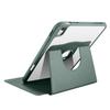 For iPad Air 13 (2025)/(2024) Case with Pen Holder PU Leather+Acrylic Rotating Stand Tablet Cover