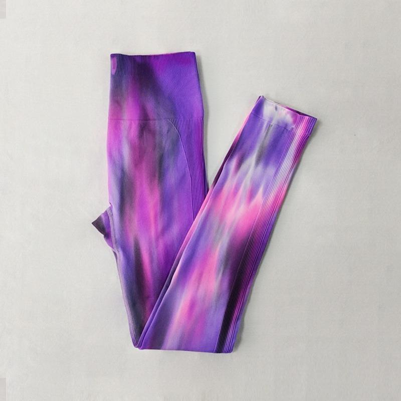 

Модні жіночі спортивні штани для йоги з підйомом стегон Елегантні спортивні штани у вузьку смужку з високою талією Повсякденні спортивні штани Штани на резинці 1138 L