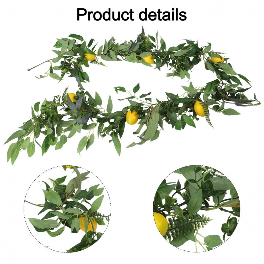 180cm Length Artificial Decoration Lemon Vine Willow Lemon Vine