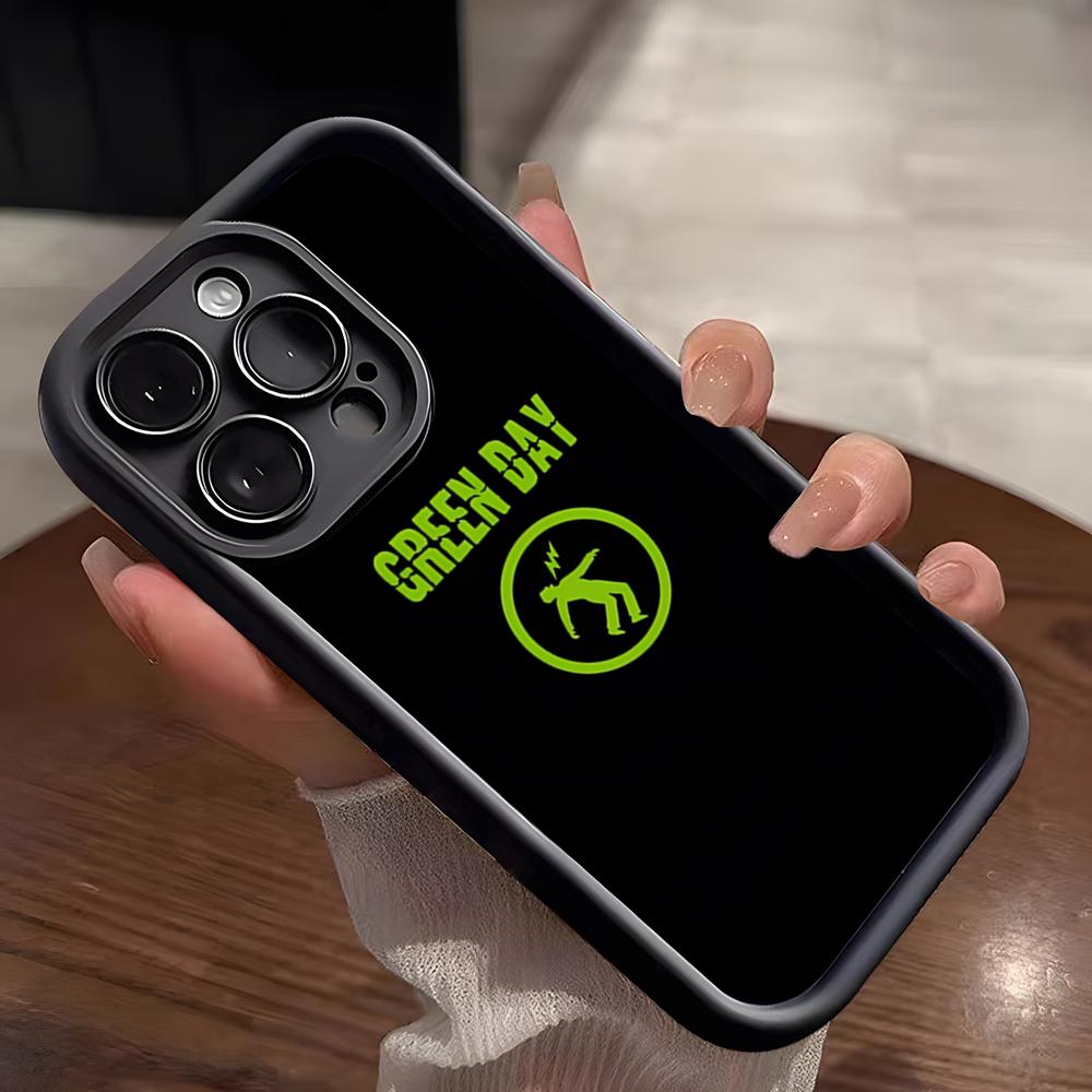 G-Green Day Band Phone Case For IPhone 17 Pro Max 15 Pro 16 14 Plus 12 13 Mini 11 Pro Shockproof Soft Cover