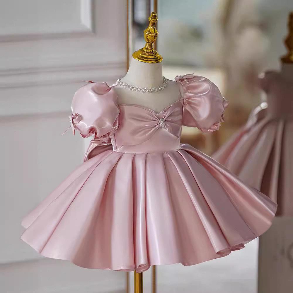 Girl's Formal Princess Dress for Piano Recital, Birthday, or Flower Girl