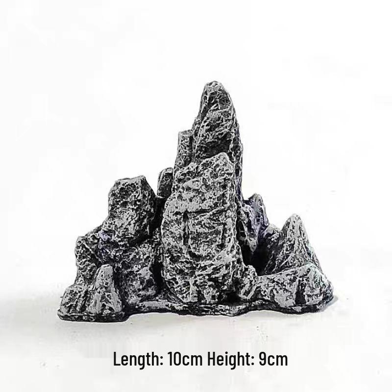 Kleine dekorative Aquarium-Felsen und Garnelen-Versteckhöhle für Schreibtisch Wohnzimmer