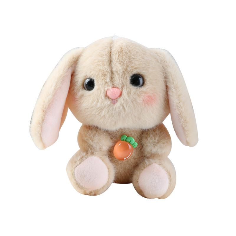Carrot Bunny Adorable Plush Pendant Doll Key Chain For Kids Collectors And