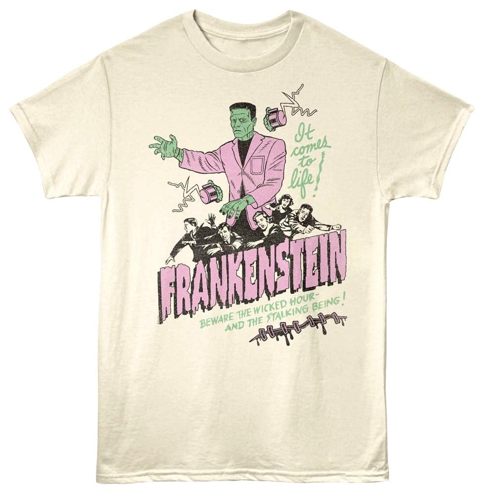 Frankenstein Comes to Life Naturally Men’s T Shirt XXXXL