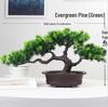 Artificial Bonsai Pine Tree for Indoor Decoration - Small Green Plant Ornament for Home or Living Room