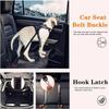 Dog Seatbelt Updated 3-in-1 Pet Car Seat Belts For Dogs Car Tether With Clip Hook Bungee Dogs Safety Belt With Swivel Carabiner