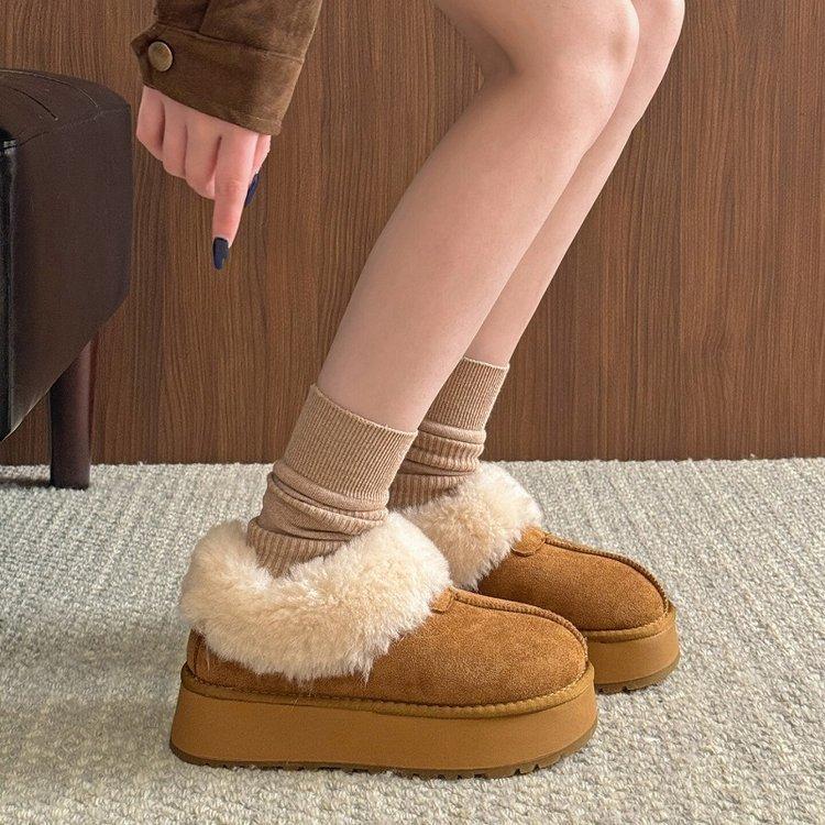 New Style Snow Boots with Added Insulation, Cotton-soled Shoes, Women's Shoes