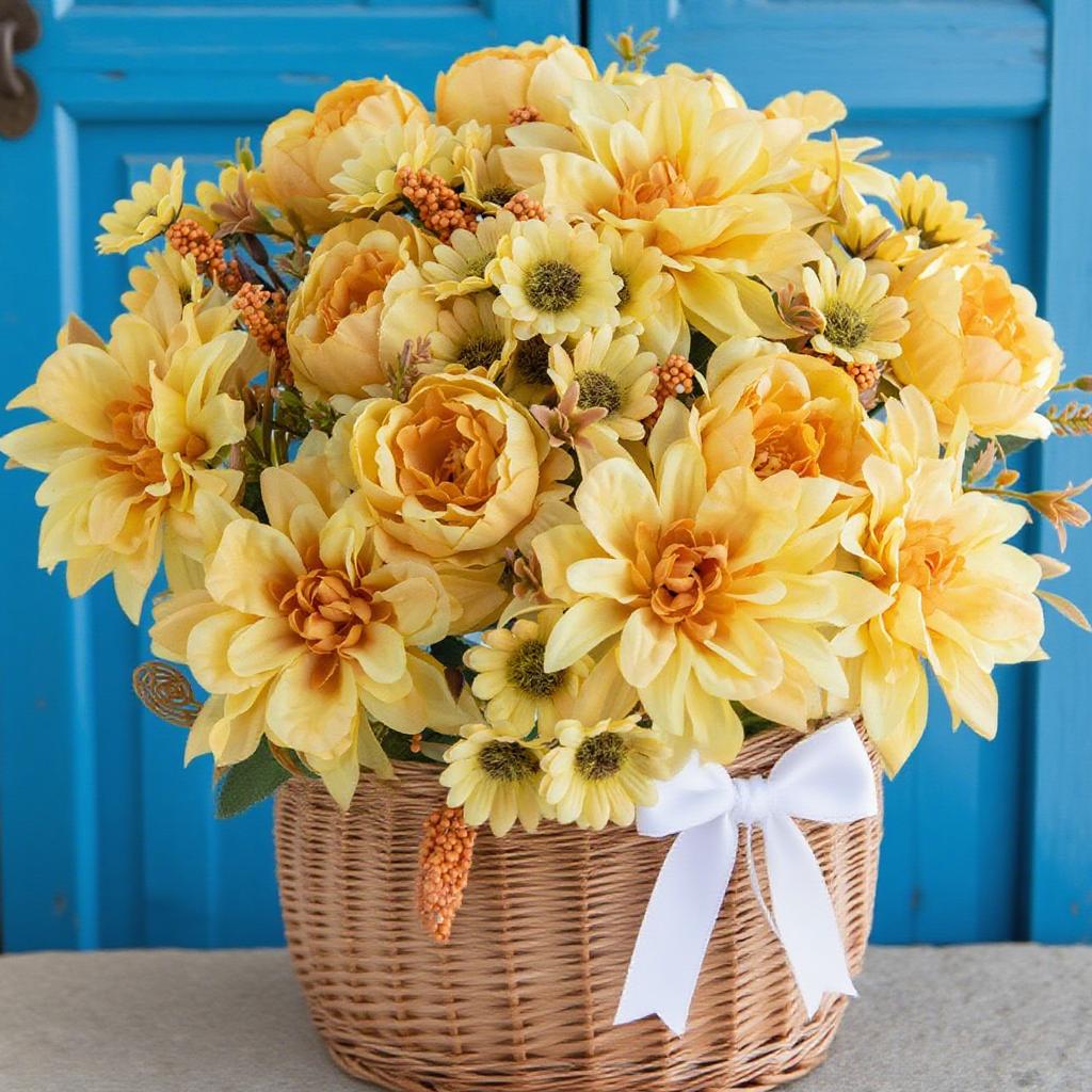 1pc Artificial Flowers Silk Dahlia Roses Daisy Festival Home Decorations Bonsai Room Wedding Bridal Bouquets Party Diy Gifts Box