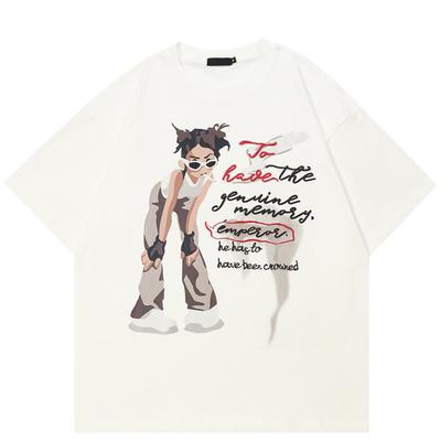 Streetwearové Anime Grafické Tričko Bavlněné Tričko Unisex Topy Trička Letní Krátký Rukáv Tričko