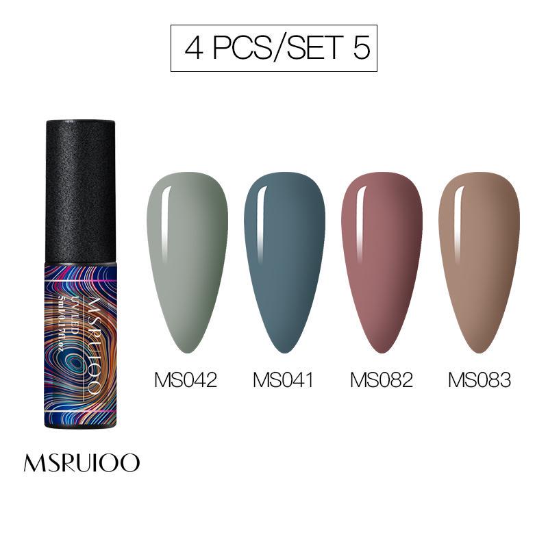 5ml DIY Pure Color Glitter UV Led Gel Polish Long Lasting Soak Off Lacquer Nail Decorations