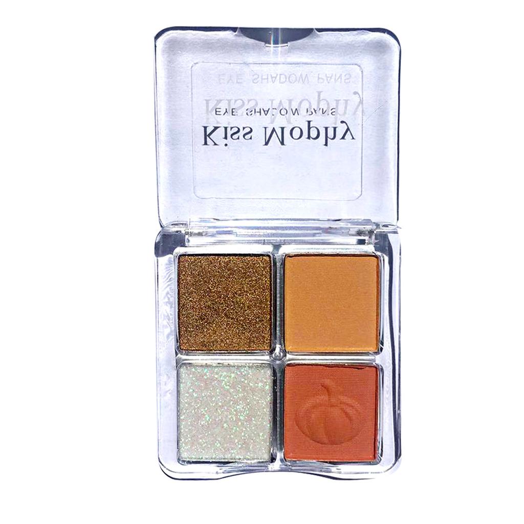 4 Colors Mini Eyeshadow Palette Waterproof Shimmer Matte Eyeshadow Palette Eye Makeup Cosmetic
