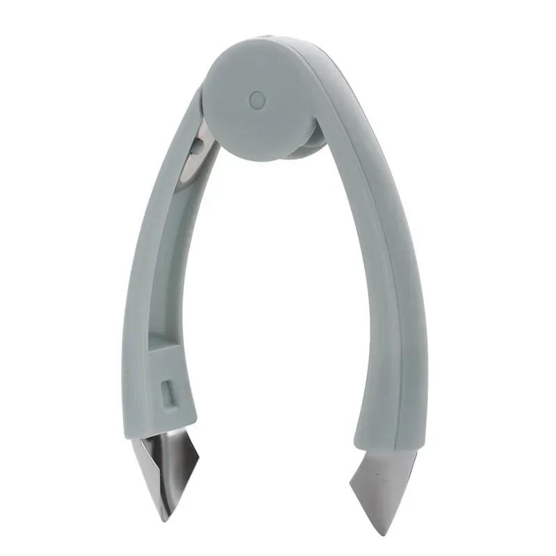 

1 шт. Пинцет для фруктов из нержавеющей стали Нож для удаления глазков ананаса Заостренный инструмент для удаления семян клубники Клипса Кухонный аксессуар синий