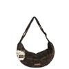 Small Faux Suede Animal Print Bag With Zipper Closure For Casual Daily Use