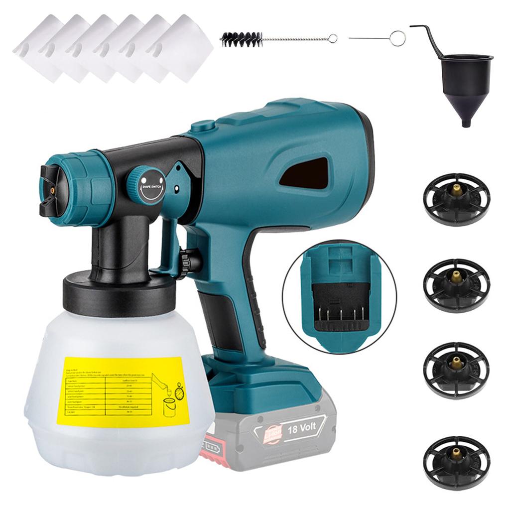 Cordless Paint Sprayer replacement for DEWALT RYOBI 20V Max Battery Handheld Electric Paint Sprayer with 1000ML Container