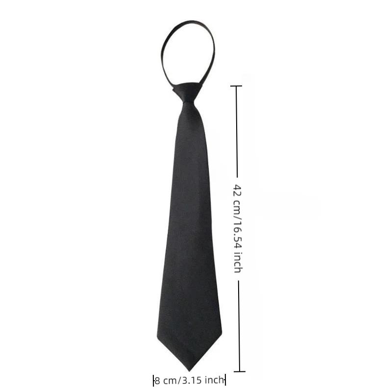 Černé unisex kravaty Retro úzká kravata Slim kravata pro ženy i muže Korejský styl Jednoduchá trendy kravata