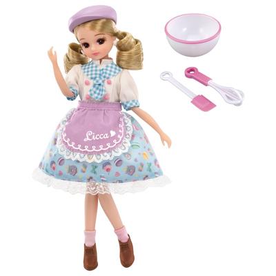 TAKARA TOMY Licca-chan Doll LD-13 Adored Pastry Chef Dress-up Play Toy 3+