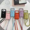 Crossbody Magnetic Lychee Grain Cards Solt Leather Phone Case for iPhone 17 Pro Max 16 Plus 15 14 13 12 Pocket kickstand Cover