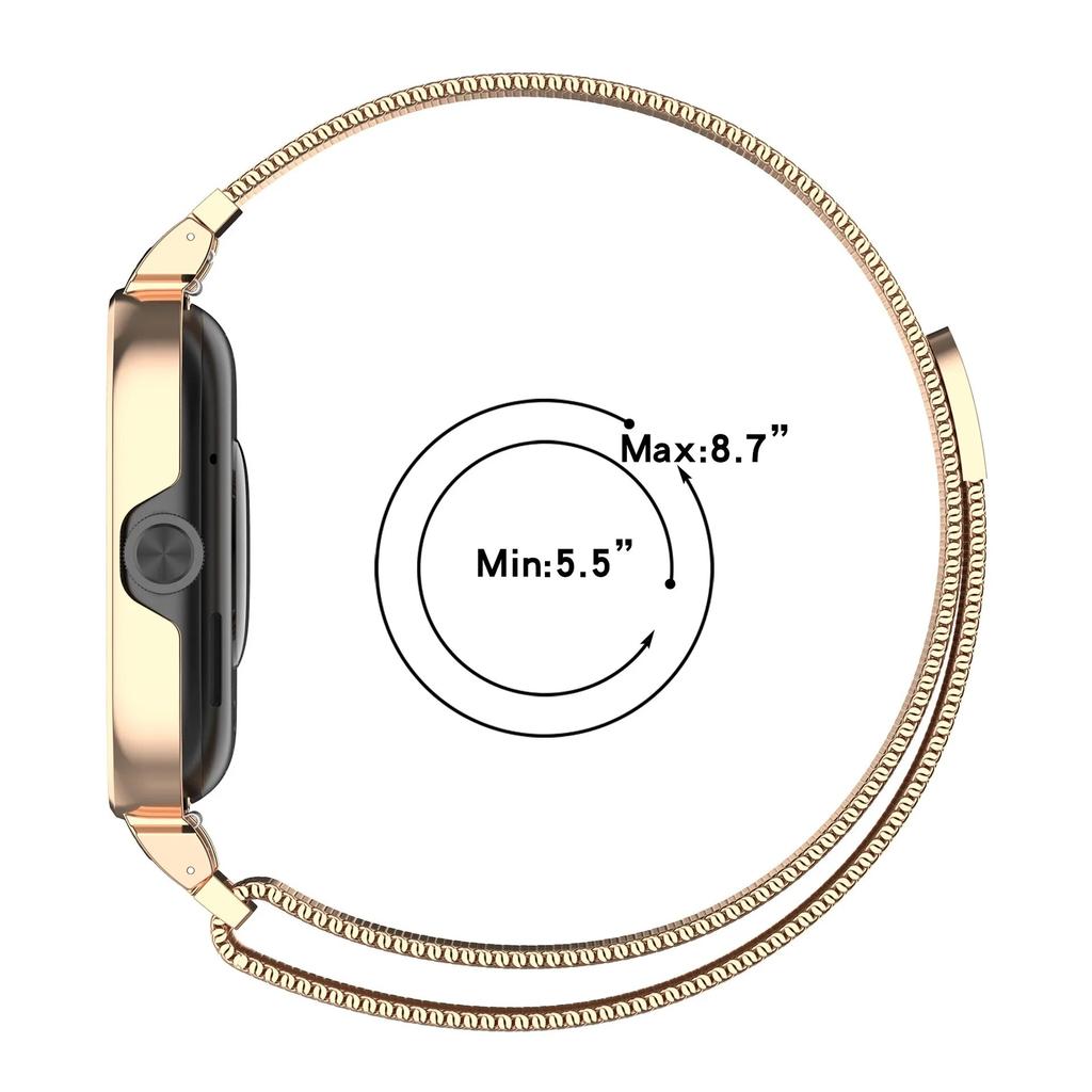 Carcasă metalică + curea buclă milaneză pentru Redmi Watch 4 Brățară magnetică pentru brățară pentru Redmi Watch 4 Carcasă de protecție din oțel inoxidabil