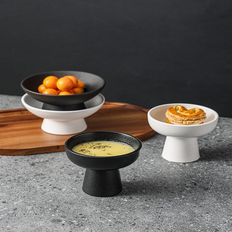Ceramic Pedestal Dessert & Snack Plate