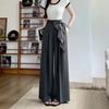 Scarf Wide-leg Suit  for Women In Summer High Waist Loose Drooping Casual Pants Fashionable Trousers Floor