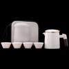 Shangqi Plain White Portable Tea Set