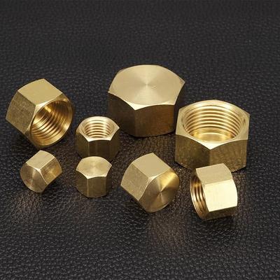 1/2'' 3/4'' 1 Inch Female/maleThread Pipe Cap Plug Copper Water Tube End Cover Plumbing Fitting