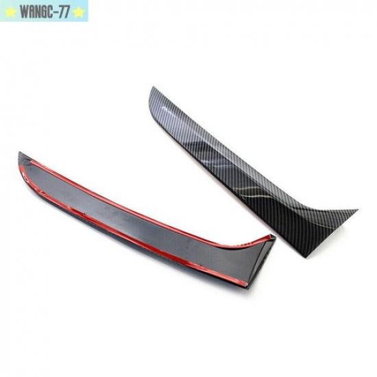 2Pcs Rear Window Spoiler Canard Splitter Cover Trim For VW Tiguan MK1 2007-2016