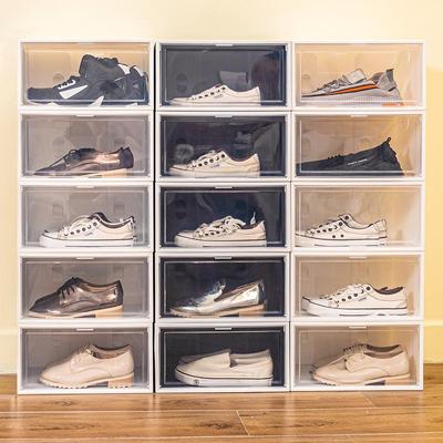 Caja transparente para zapatos de baloncesto Xinying: estante de almacenamiento con apertura lateral para hombre