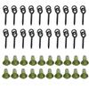 20Pcs Carp Rig Ring Stops with 20Pcs Boilie Bait Screw Fishing Accessories Kit