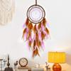 Bohemian Dream Catcher Hand-woven Colorful Feathers Wind Chimes Bedroom Hanging Ornaments Birthday Holiday Gifts Home Decoration