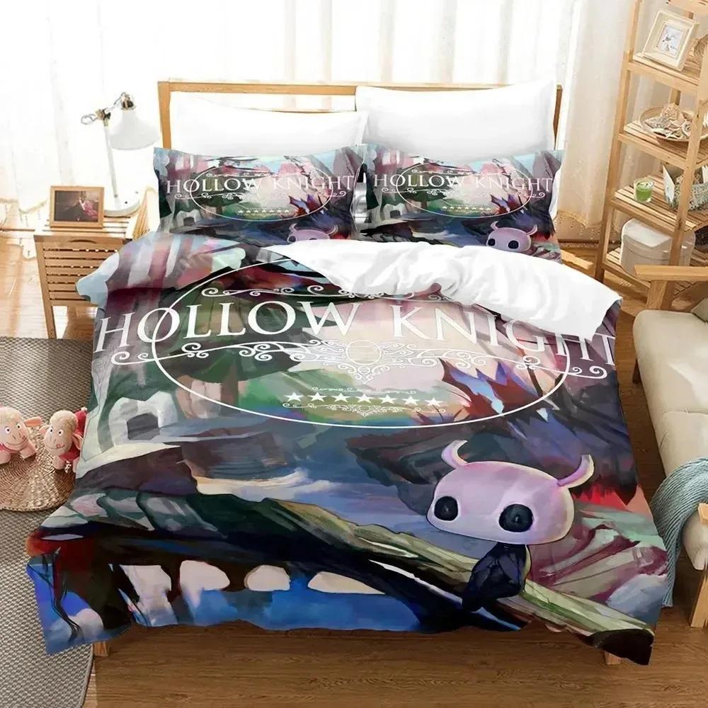 Anime Game Hollow Knight Bedding Collection Duvet Cover Bed Collection Quilt Cover Pillowcase Comforter King Queen Size Boys Adult Bedding Collection