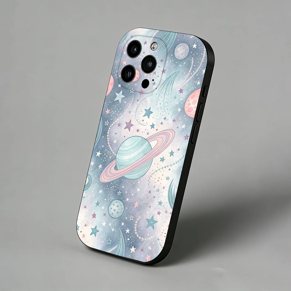 Space Galaxy Series iPhone Case For 17 Air 16 Pro Max 16e 15 Plus 14 13 12 11 Back Protector Cover
