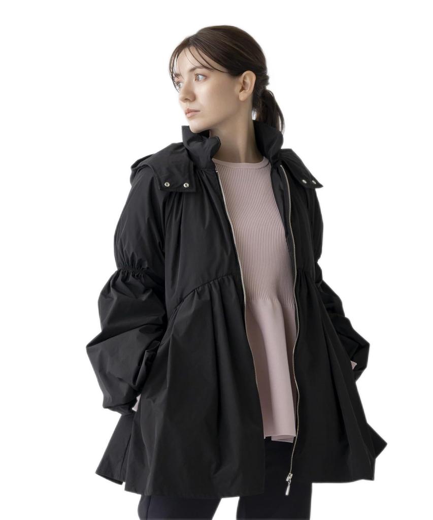 Sono Victoria Down Hoodie Puffy Size Jacket, Black, 1, Women's