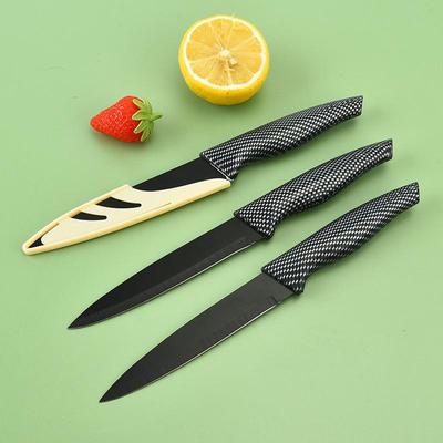 Big Belly Grid Pattern Dovetail Handle Multi-purpose Knife Stainless Steel Kitchen Fruit Knife
