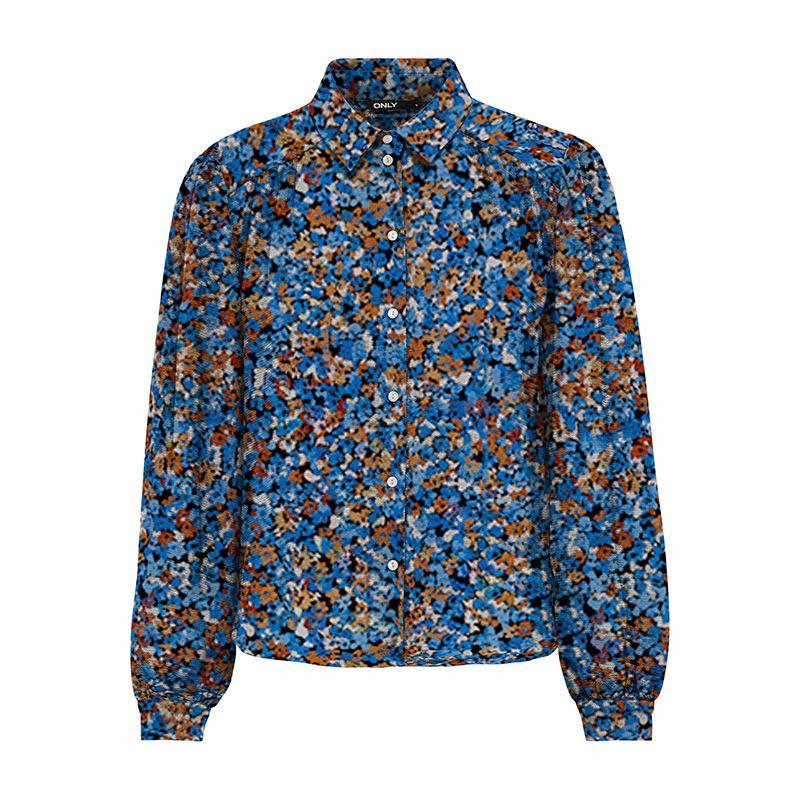 

Синяя блузка с цветочным принтом ТОЛЬКО для женщин