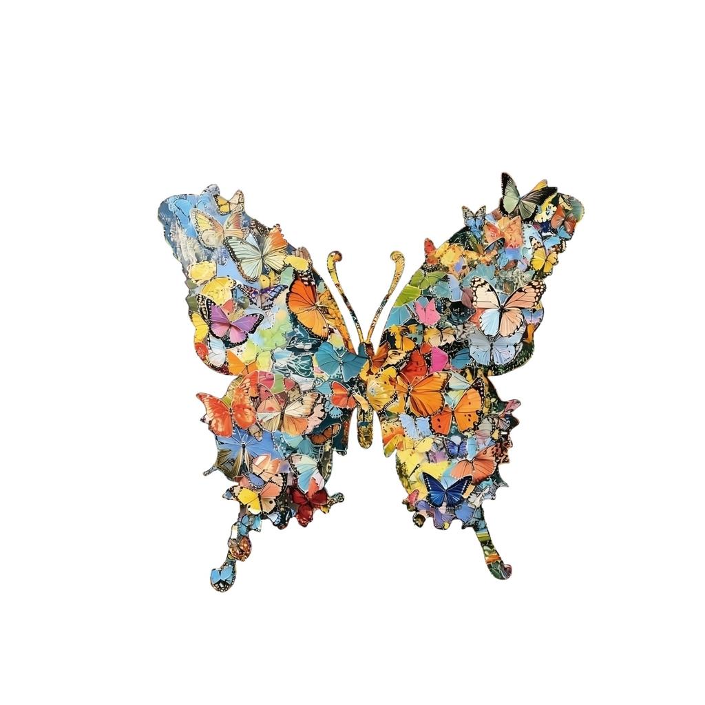 Wooden Butterfly Shaped Puzzle 3 6MM Thick Nature Inspired Jigsaw Puzzle for Adults and Teens Unique Animal Design Educational Game