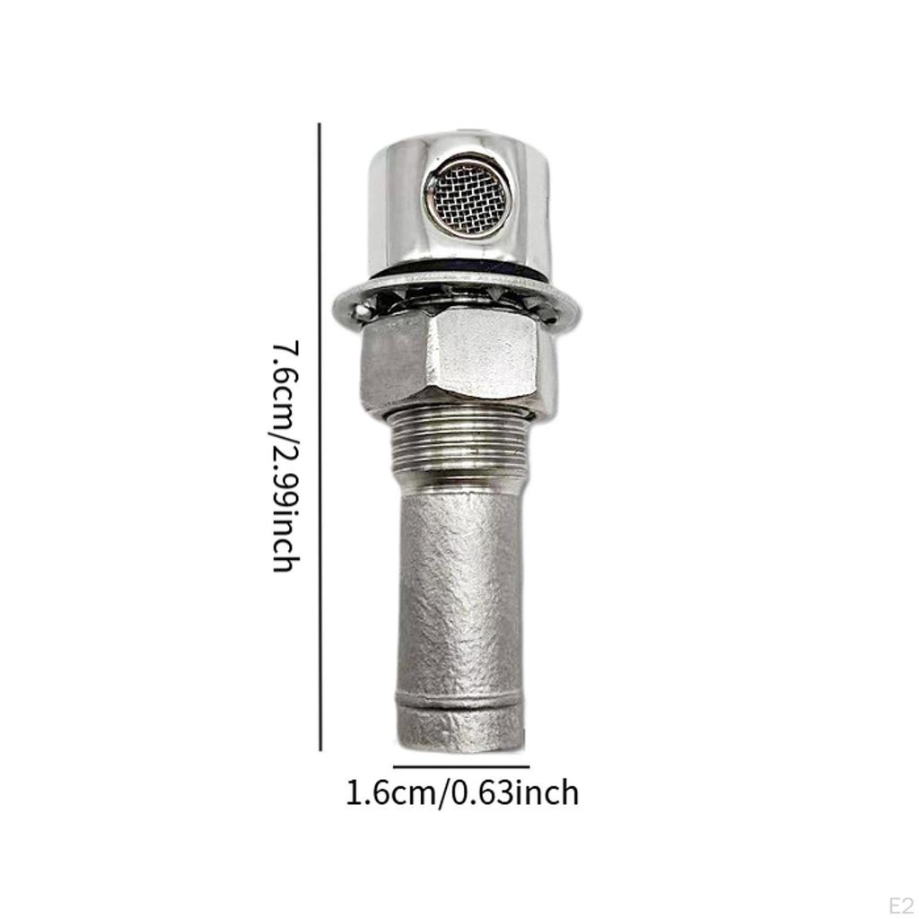 Odvzdušňovací ventil palivové nádrže pro lodní lodě 16mm, náhradní díly z nerezové oceli