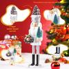41CM Christmas Nutcracker Christmas Tree  Pinecone Wreath  Walnut Tongs WoodenHandicraft Home Office Festival Decoration