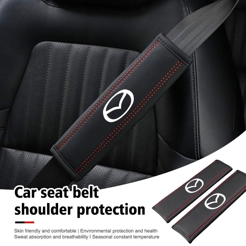 For Mazda Car Seat Belt Shoulder Protective Cover Decompression Comfort Car Accessories Axela Speed 6 CX3 CX4 CX5 CX7 CX8 CX9 MS