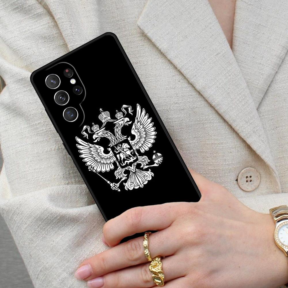 Russia Russian Flags Emblem Cell Phone Case for Samsung Galaxy S26 Ultra S25 S24 S23 S22 S21 S20 Note10 Cover