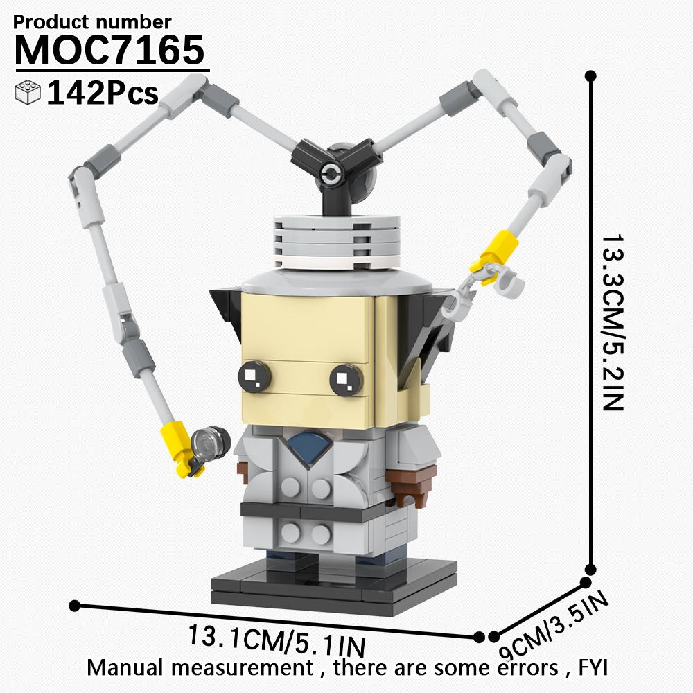MOOXI Various Cartoon Movie SpongeBobed Stitched BrickHeadzed MOC Brick Model Kit DIY Children Toy Building Block Set Adult Gift