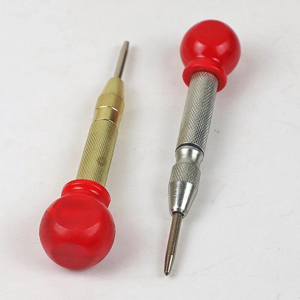Woodworking Marker Automatic Steel Body High Hardness Metal Drill Bits Center Punch Spring Loaded