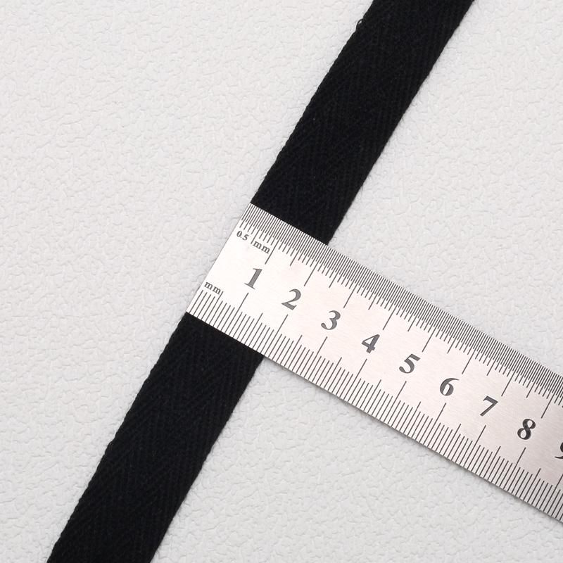 Herringbone Cotton Fabric Strip: Versatile Woven Tape for Binding & Edging