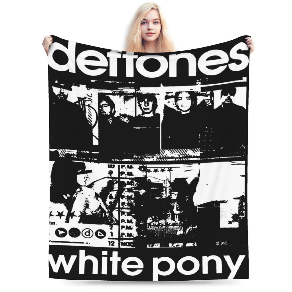 Deftones White Pony Sachen Decken Leichtes Dünnes Samt Alternative Metal Band Überwurfdecke Bequemes Teppichstück