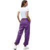 Damen Color Kordelzug Locker Sitzende Jogging-Sweatpants mit Elastischen Bündchen