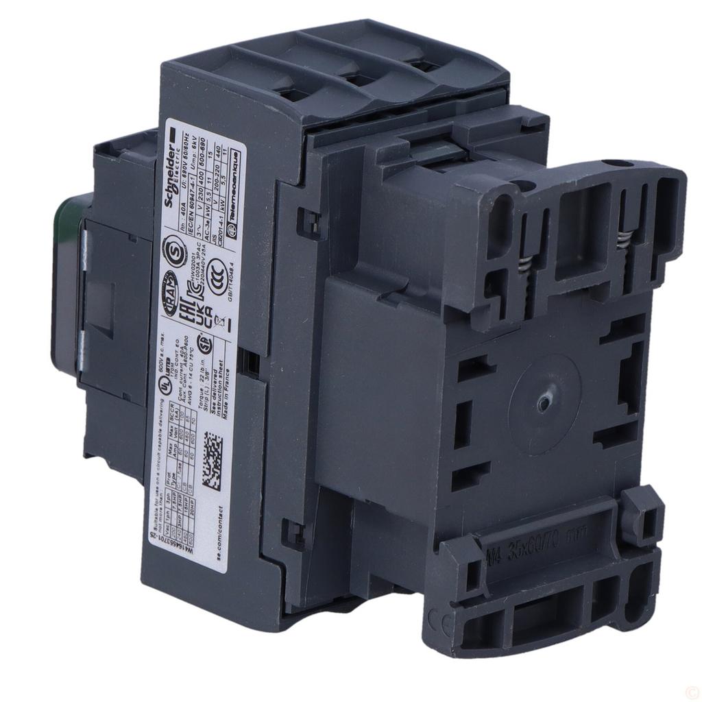 Power contactor TeSys D AC3 25A 3P 1NO 1NC coil 230VAC box terminals