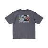 Uniqlo X Pop Mart Cartoon Anime Print Crew Neck T-Shirt Unisex Tops Dark-Gray 449367-08