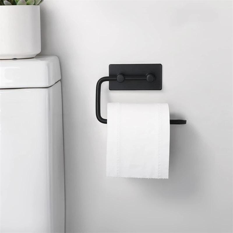 Plastikowy Uchwyt na Chusteczki Haczyk Łazienka Toaleta Bez Dziurkowania Uchwyt na Papier w Rolce Ścienny Uchwyt na Chusteczki do Toalety do Domu