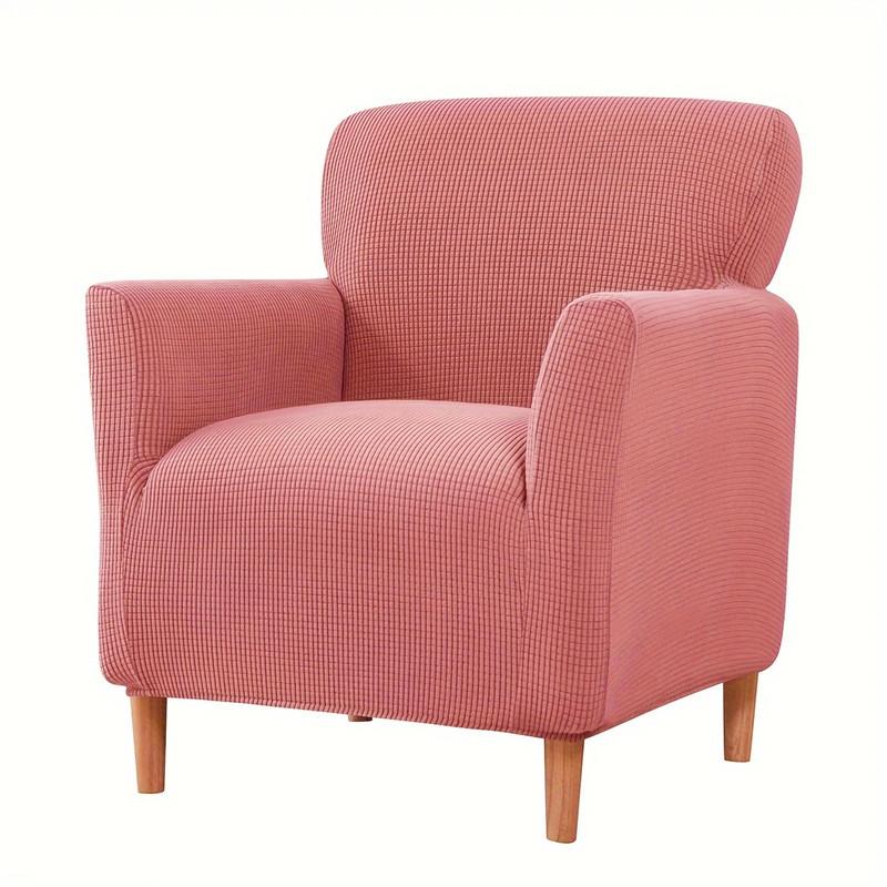 Elastic Single Sofa Cover Club Armchair Slipcover Jacquard Sofa Slipcover Tub for Study Bar Counter Hotel Living Room