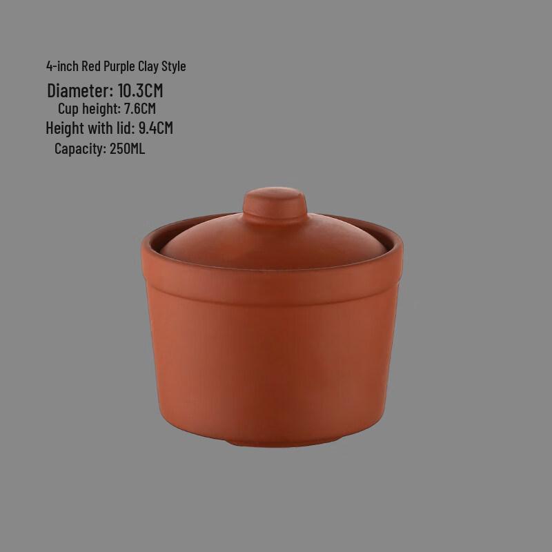 Ru Han Commercial Ceramic Double Boiler Stew Pot